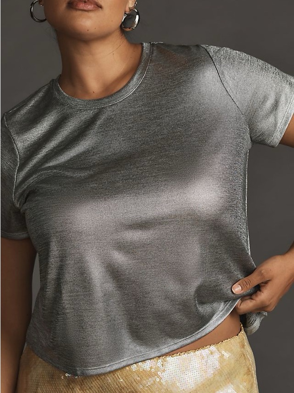 Silver Shine Glam Tee